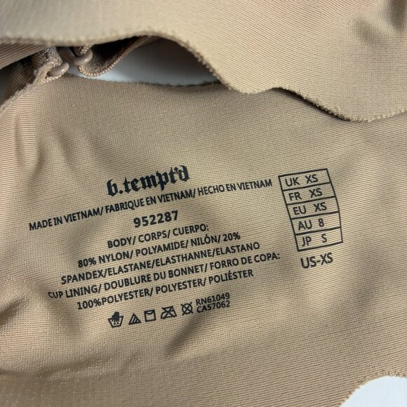 b.tempt’d by Wacoal B’Wow’d Convertible T-Shirt Bra Beige Sz XS Clean Girl Minim - Picture 7 of 7